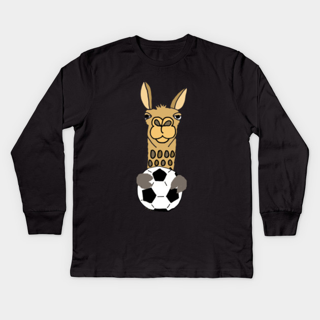 Cool Funky Llama with Soccer Ball